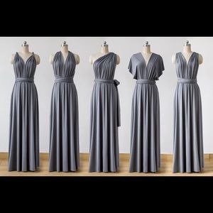 Convertible bridesmaids prom formal dress